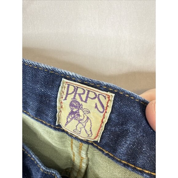 PRPS Rambler Selvedge Jeans Mens 36x33 Dark Wash Raw Denim Japanese Style - Picture 8 of 10